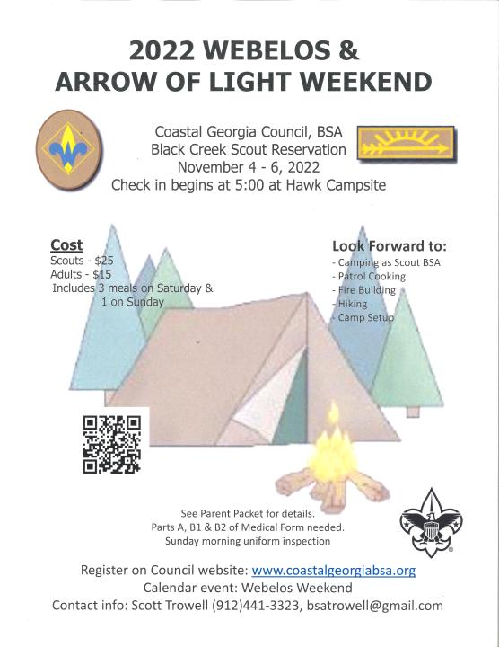 Coastal Council Webelos Weekend