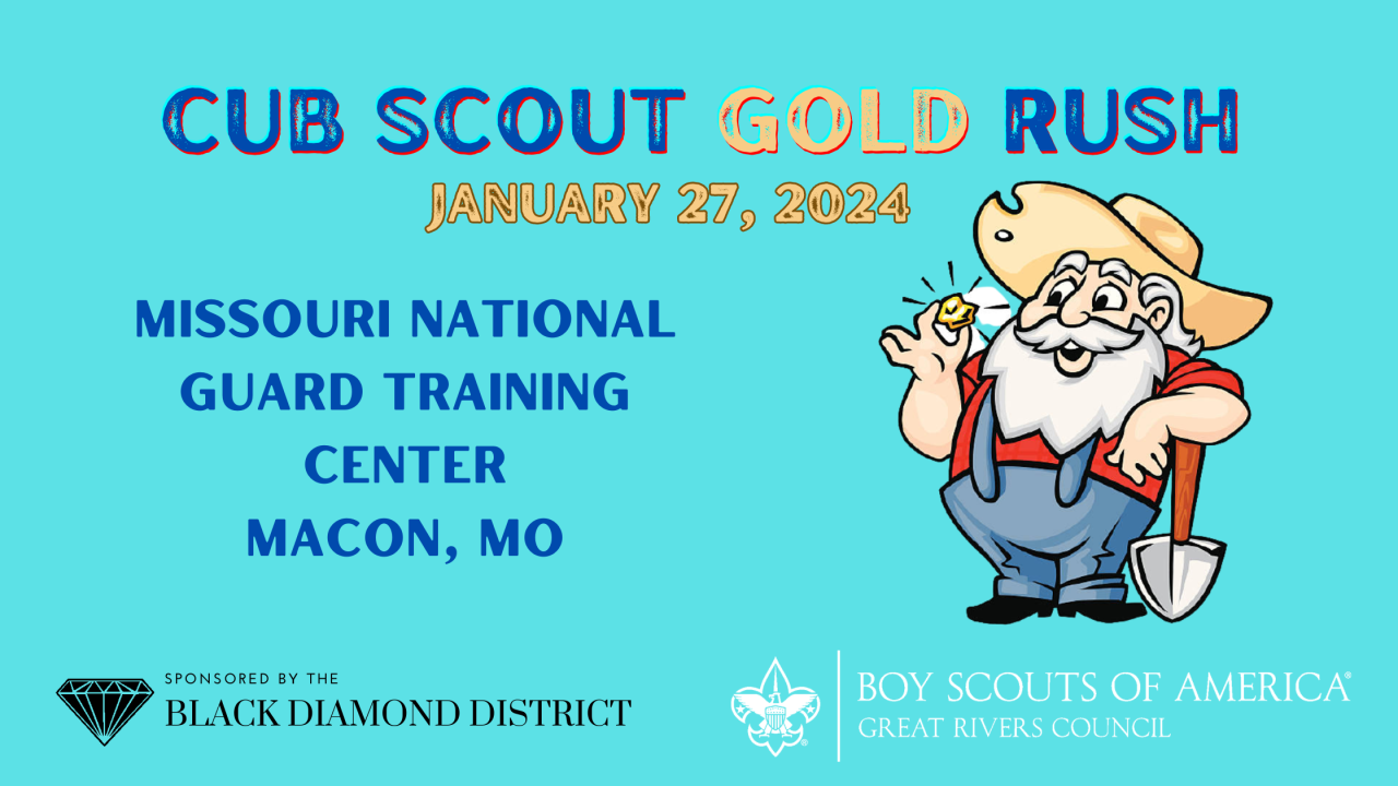 Great Rivers Council Cub Scout Gold Rush 2024