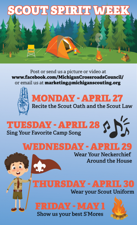 Michigan Crossroads Council - Scout Spirit Week