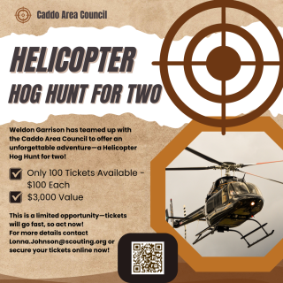 Caddo Area Council - Helicopter Hog Hunt Raffle